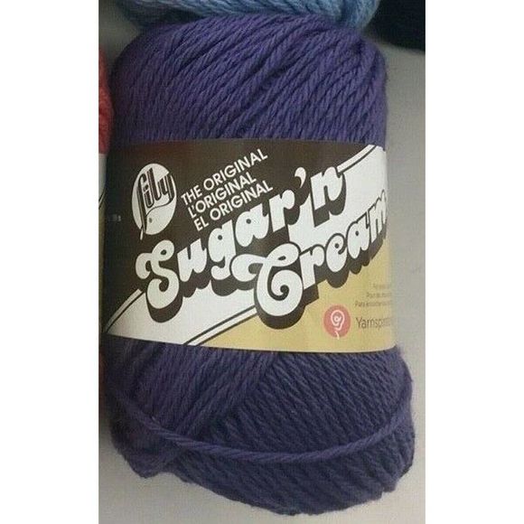 3 Skeins Lily Sugar'n Cream Stripes Yarn Gauge 4 M - Picture 8 of 8
